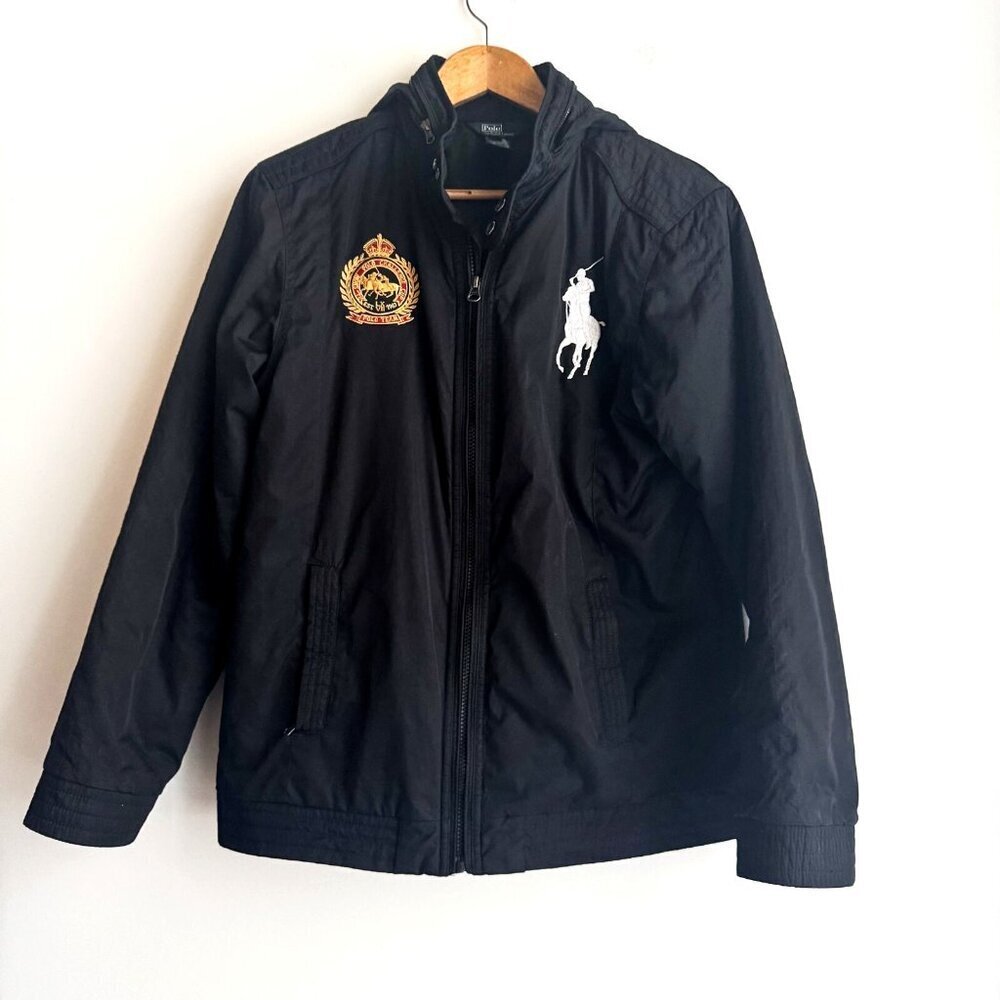 Ralph Lauren Snow Polo Cup Challenge Embroidered Nylon Jacket M